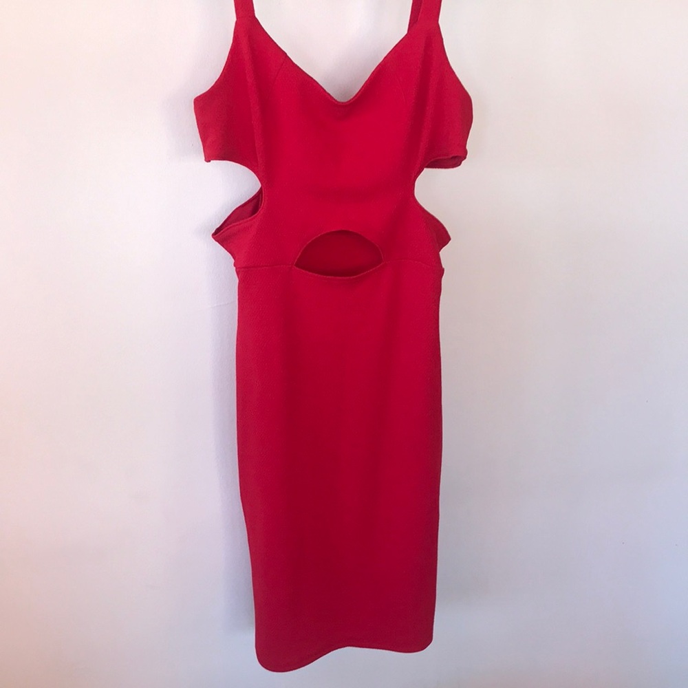 Red Cutout Dress - size small - never worn